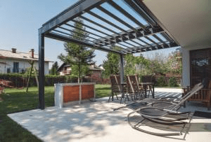 Pergola na domačem vrtu