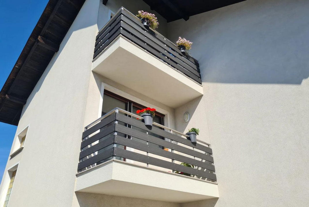 wpc balkonska ograja, wpc balkonske ograje