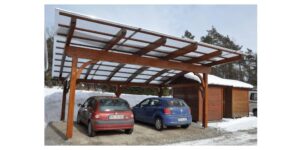 leseni nadstreški za avte